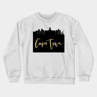 CAPE TOWN SOUTH AFRICA DESIGNER SILHOUETTE SKYLINE ART Crewneck Sweatshirt